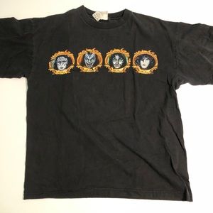 KISS Psycho Circus Vintage Black Shirt Mens Size L